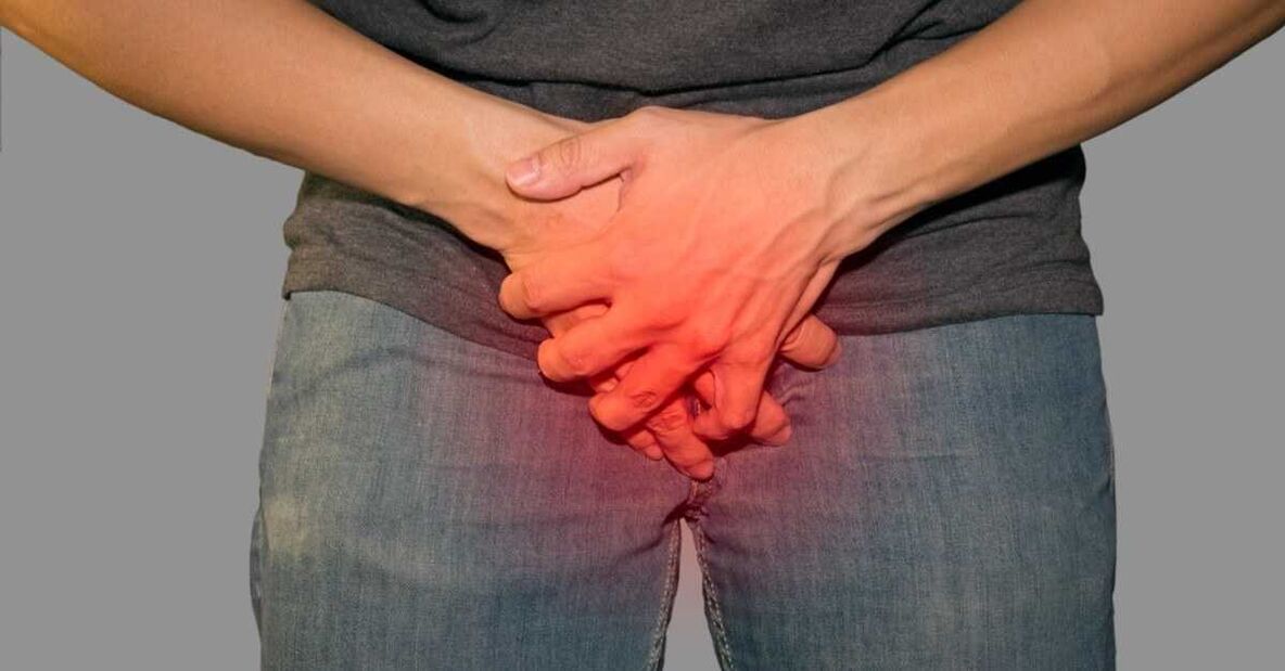 Pain in the bar during the pathological discharge
