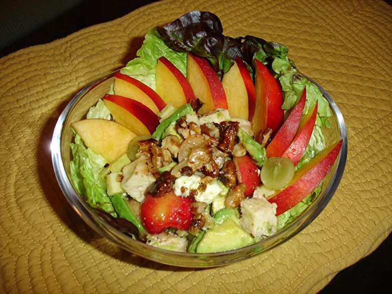 Nut and fruit salad for potency